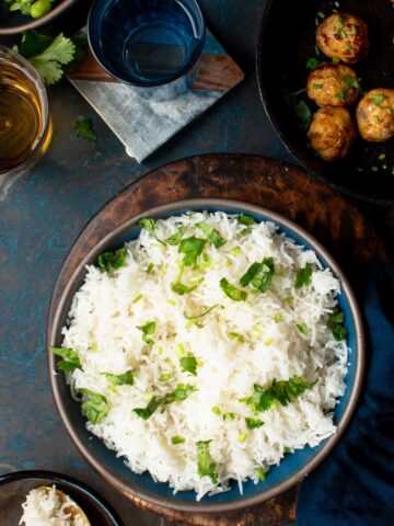 This is a picture of a perfect and fluffy basmati rice