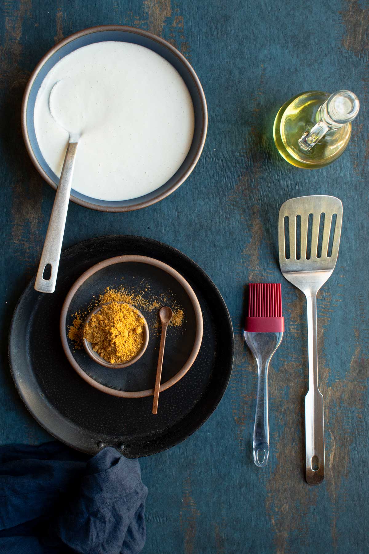 Ingredients for making gun powder dosa